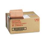 MMF Industries Pop Open Flat Paper Coin Wrappers Quarters $10(Pack of 