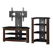 Walker Edison 42 in. TV Stand and Component Stand Combo   Espresso at 