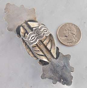Wallace Yazzie Jr. Navajo Sterling Silver 3 Stone Turquoise Ring.
