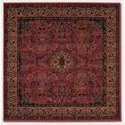 Couristan 53 Square Area Rug Classic Persian Pattern in Rust Red