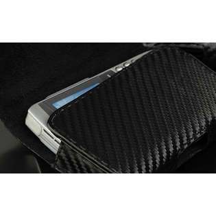 Premium Carbon Fiber Weave Horizontal Leather Belt Clip Pouch Case for 