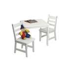   Inc Lipper Internationa Childs Square Table and2 Chair Set   White