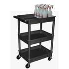   Tray with Bottle Holders   Black   38.5H x 24W x 18D   STC111H B