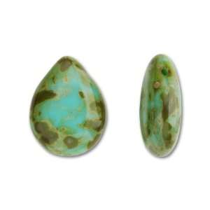    16x12mm Turquoise w/ Picasso Pear Shape Drop