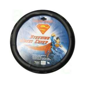   Grip Steering Wheel Cover   Superman with Lightning Bolt in Silver