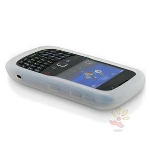  For Blackberry 8520/9300 Skin Case , Clear White Cell 