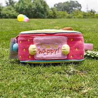 KT [Happy Cat] Embroidered Applique Kids Fanny Waist Pack / Travel 