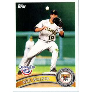 2011 Topps Opening Day Baseball Card #12 Neil Walker Pittsburgh 