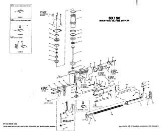 STANLEY BOSTITCH Nailer/stapler Housing assy Parts  Model SX150 