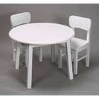 Giftmark 1407W Childrens Round Table & Chair Set White