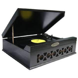 Pyle Home PVNTT6UMB Vintage Style Phonograph/Turntable with USB To PC 