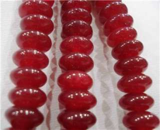 4x6MM Red Ruby Abacus Gemstones Loose Bead 15  