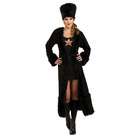 Rubies Black Russian Siberia Lady Black Coat & Dress Costume Adult 