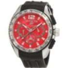 Invicta Mens 1452 S1 Chronograph Red Dial Black Polyurethane Watch