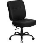  Capacity Big and Tall Black Leather Office Chair with Extra Wide Seat