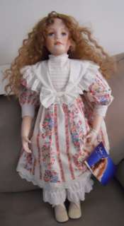 Laura Cobabe Porcelain Doll Amber The Hamilton Collectn  
