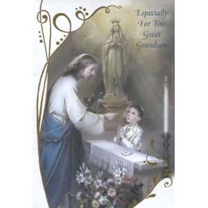  Especially For You Great Grandson   Communion Card 
