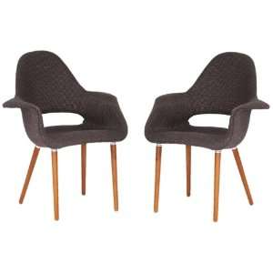  Baxton Studio Forza Fabric Mid Century Modern Arm Chair 