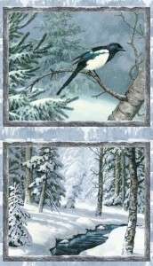   Scenic Large Blocks~ Winter Whispers Wilmington Quilt Shop Fabric