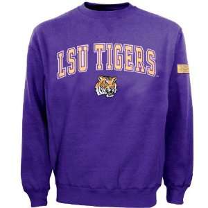   LSU Tigers Purple Automatic Crew Sweatshirt (Large)