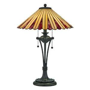  Quoizel Libby Tiffany 2 Light Table Lamp