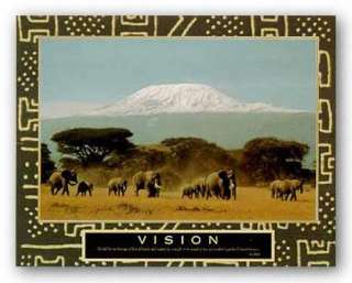 AFRICAN AMERICAN ART Vision Kilimanjaro Motivational  