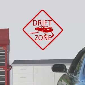  StikEez Red Large Drift Zone Wall Decal Sign
