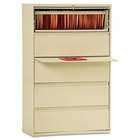   ALELA553667PY Five Drawer Lateral File Cabinet, 36w x 19 1/4d x 67h, P