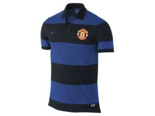  Manchester United Football Club Stripe Mens Polo Shirt