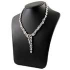 Enlightened Expressions Hallies Formal CZ Diamond Cluster Y Necklace 