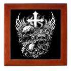 Artsmith Inc Framed Tile Roses Cross Hearts And Angel Wings