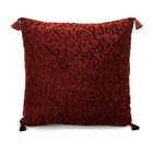 CC Home Furnishings 16 Vibrant Sangria Red Embellished Throw Pillow 