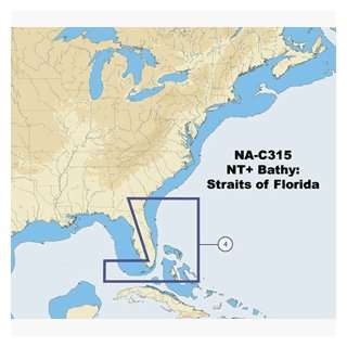 MAP NA C315 FURUNO FP FORMAT STRAITS OF FLORIDA BATHY  