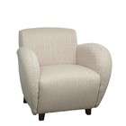 Office Star Products Sofa Club Chair Contemporary Style in Off White 