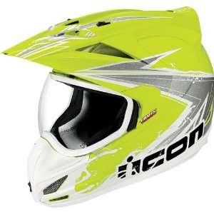   Dual Sport Motorcycle Helmet Salvo Hi Viz Yellow XL Automotive
