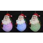 Hofert LED Lighted Color Changing Santa Claus Christmas Ornament