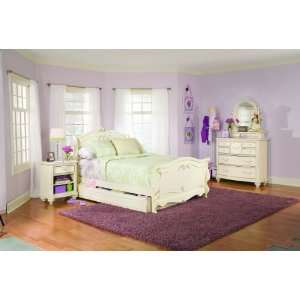   Youth Furniture Jessica Mcclintock Sleigh Bedroom Set (Antique White