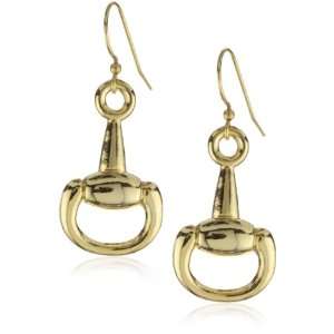  Privileged NYC Gold plated Horsebit Earrings 1.5 Jewelry