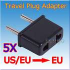 5X US/EU to EU Power Plug Adapter for Europe converter