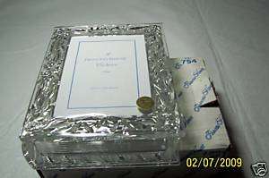 754 Princess House L Crystal 2pc Wedding Keepsake Box  