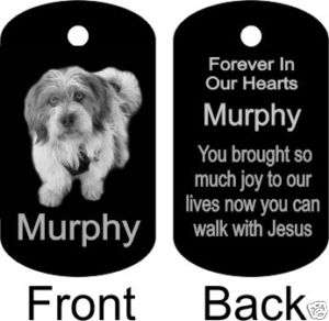 125 Annodized Pet Memorial Dog Tag/Keychain  
