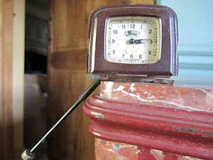 Old bakelite car clock ford wind up classic part Ford Clock  