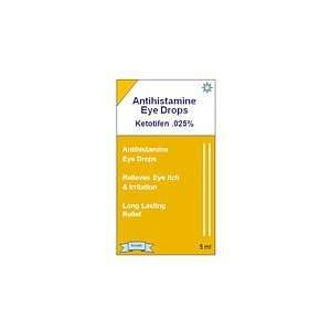  Antihistamine Eye Drops Ketotifen 0.025% 5 Ml Health 