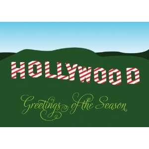   Hollywood   Gold Lined Envelope with White Lining   Red Ink Home