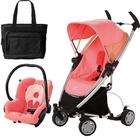   Zapp Xtra Travel system with diaper bag and car seat   Pink Blush