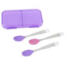   Us Soft Bite Spoons with Case   Purple   Babies R Us   BabiesRUs
