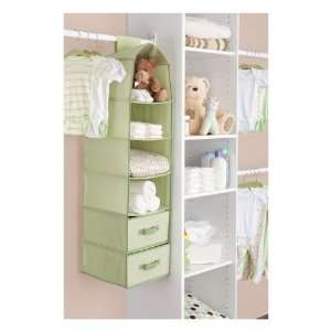  Delta 6 Shelf Storage with 2 Drawers, Green Baby