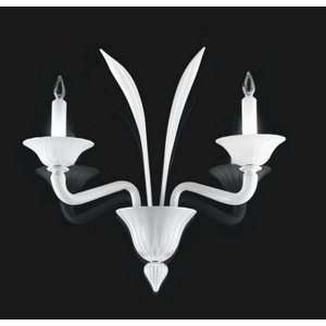 Zaneen D8 3201 Hermitage   Two Light Wall Sconce, Chrome Finish with 