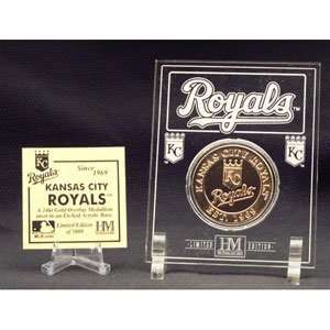 Highland Mint Kansas City Royals 24Kt Gold Coin In Archival Etched 