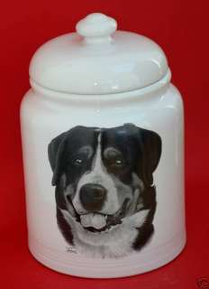 GREATER SWISS MOUNTAIN DOG  10 COOKIE/TREAT JAR  
